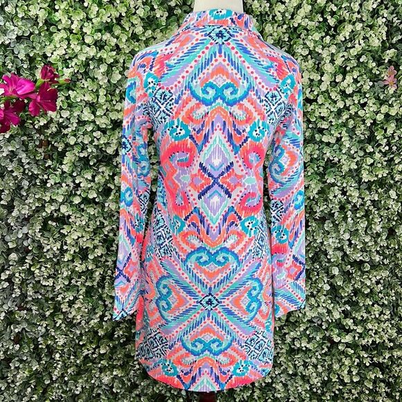 Lilly Pulitzer UPF 50+ Skipper Popover Dress Solar Opposite - Picture 3 of 14